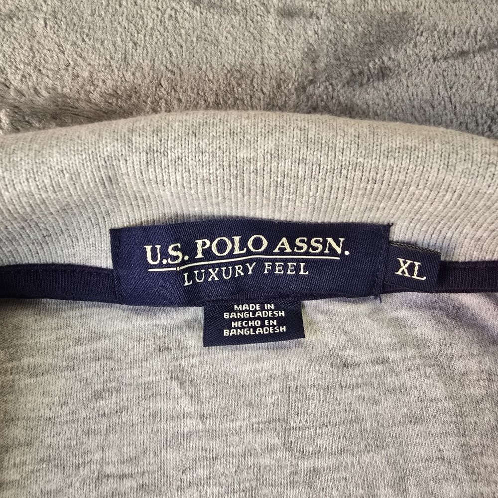 U.S. Polo Assn. Light Gray Polo Shirt Luxury Feel Size XL - Picture 4 of 6